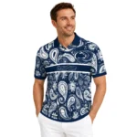 Penn State Nittany Lions Polo Shirt Customized Paisley Band Blue Best Selling