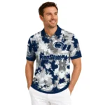 Penn State Nittany Lions Polo Shirt Customized Pixel Camo Blue Best Selling