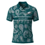 Philadelphia Eagles Polo Shirt Custom Paisley Band Green Best Selling