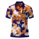 Phoenix Suns Polo Shirt - Customized Pixel Camo Purple