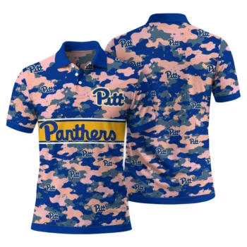 Pittsburgh Panthers Polo Shirt Customized Camo Band Royal Blue Fashion Forward