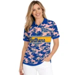 Pittsburgh Panthers Polo Shirt Customized Camo Band Royal Blue Best Selling
