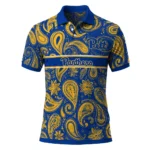 Pittsburgh Panthers Polo Shirt Customized Paisley Band Royal Blue Best Selling