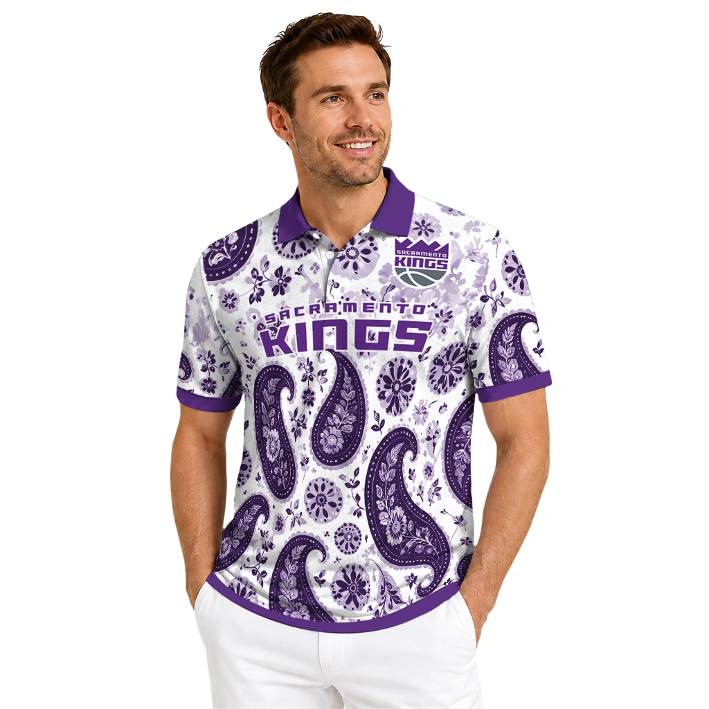 sacramento-kings-polo-shirt-custom-paisley-florals-purple-white-high-quality.webp