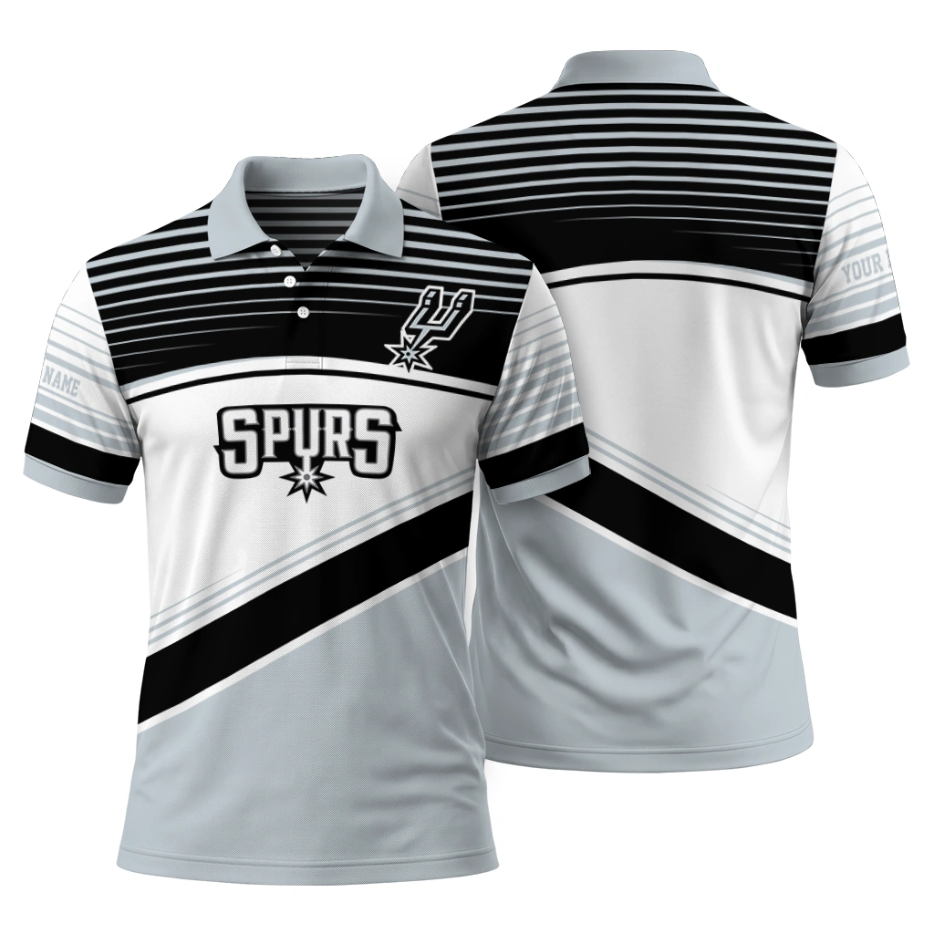 san-antonio-spurs-polo-shirt-customized-slanted-stripes-silver-white-fashion-forward.webp