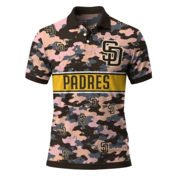 San Diego Padres Polo Shirt Custom Camo Band Brown Best Selling