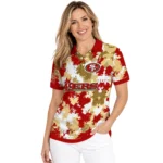 San Francisco 49ers Polo Shirt Personalized Pixel Camo Red Best Selling