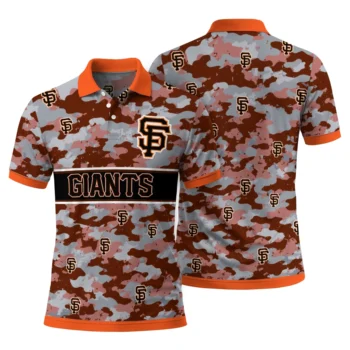 San Francisco Giants Polo Shirt Customized Camo Band Orange Fashion Forward