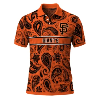 San Francisco Giants Polo Shirt Customized Paisley Band Orange Best Selling