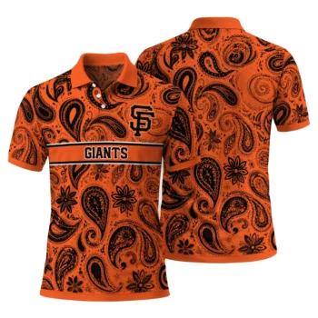 San Francisco Giants Polo Shirt Customized Paisley Band Orange Fashion Forward
