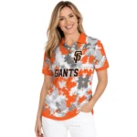 San Francisco Giants Polo Shirt Customized Pixel Camo Orange Best Selling