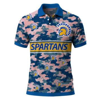 San Jose State Spartans Polo Shirt Personalized Camo Band Blue Best Selling