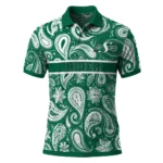 Saskatchewan Roughriders Polo Shirt Customized Paisley Band Green Best Selling