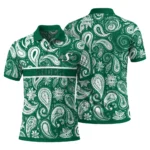 Saskatchewan Roughriders Polo Shirt Customized Paisley Band Green Best Selling