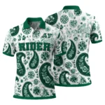 Saskatchewan Roughriders Polo Shirt Customized Paisley Florals Green White Best Selling