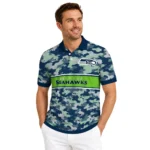 Seattle Seahawks Polo Shirt Custom Camo Band Blue Best Selling