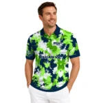 Seattle Seahawks Polo Shirt Custom Pixel Camo Blue Best Selling