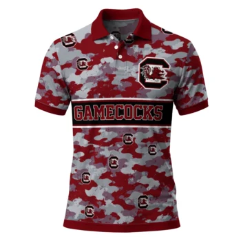 South Carolina Gamecocks Polo Shirt Personalized Camo Band Garnet Best Selling