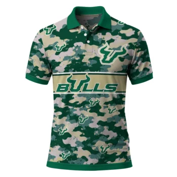 South Florida Bulls Polo Shirt Personalized Camo Band Green Best Selling
