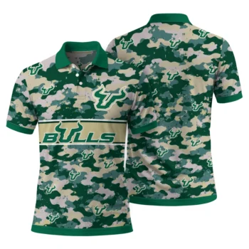 South Florida Bulls Polo Shirt Personalized Camo Band Green Fashion Forward