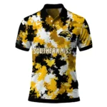 Southern Miss Golden Eagles Polo Shirt Custom Pixel Camo Black Best Selling