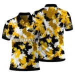 Southern Miss Golden Eagles Polo Shirt Custom Pixel Camo Black Best Selling