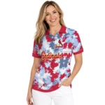 St Louis Cardinals Polo Shirt Custom Pixel Camo Red Best Selling