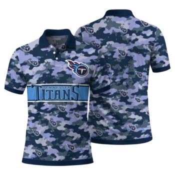 Tennessee Titans Polo Shirt Personalized Camo Band Navy Fashion Forward
