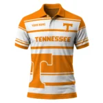 Tennessee Volunteers Polo Shirt Customized Horizontal Blocks Orange Best Selling