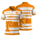 Tennessee Volunteers Polo Shirt Customized Horizontal Blocks Orange Best Selling