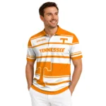 Tennessee Volunteers Polo Shirt Customized Horizontal Blocks Orange Best Selling