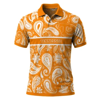 Tennessee Volunteers Polo Shirt Customized Paisley Band Orange Best Selling