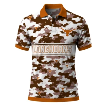 Texas Longhorns Polo Shirt Customized Camo Band Orange Best Selling