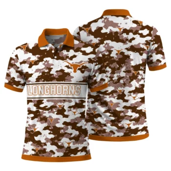 Texas Longhorns Polo Shirt Customized Camo Band Orange Fashion Forward