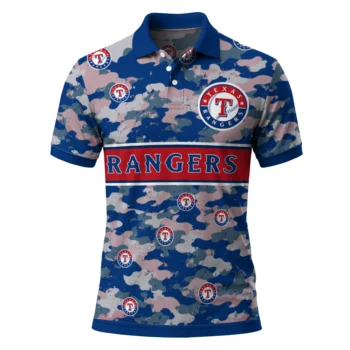 Texas Rangers Polo Shirt Personalized Camo Band Blue Best Selling