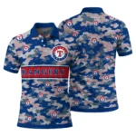 Texas Rangers Polo Shirt Personalized Camo Band Blue Best Selling