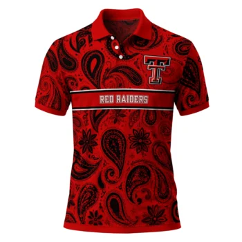 Texas Tech Red Raiders Polo Shirt Custom Paisley Band Red Best Selling