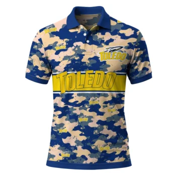 Toledo Rockets Polo Shirt Personalized Camo Band Blue Best Selling