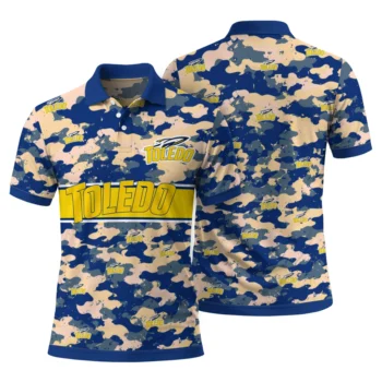 Toledo Rockets Polo Shirt Personalized Camo Band Blue Fashion Forward