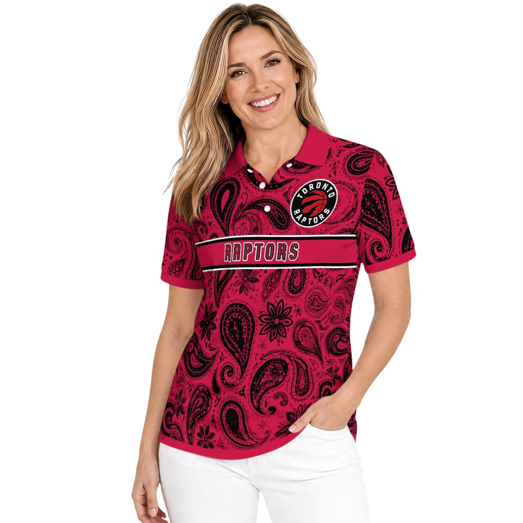 toronto-raptors-polo-shirt-personalized-paisley-band-red-latest-model.webp