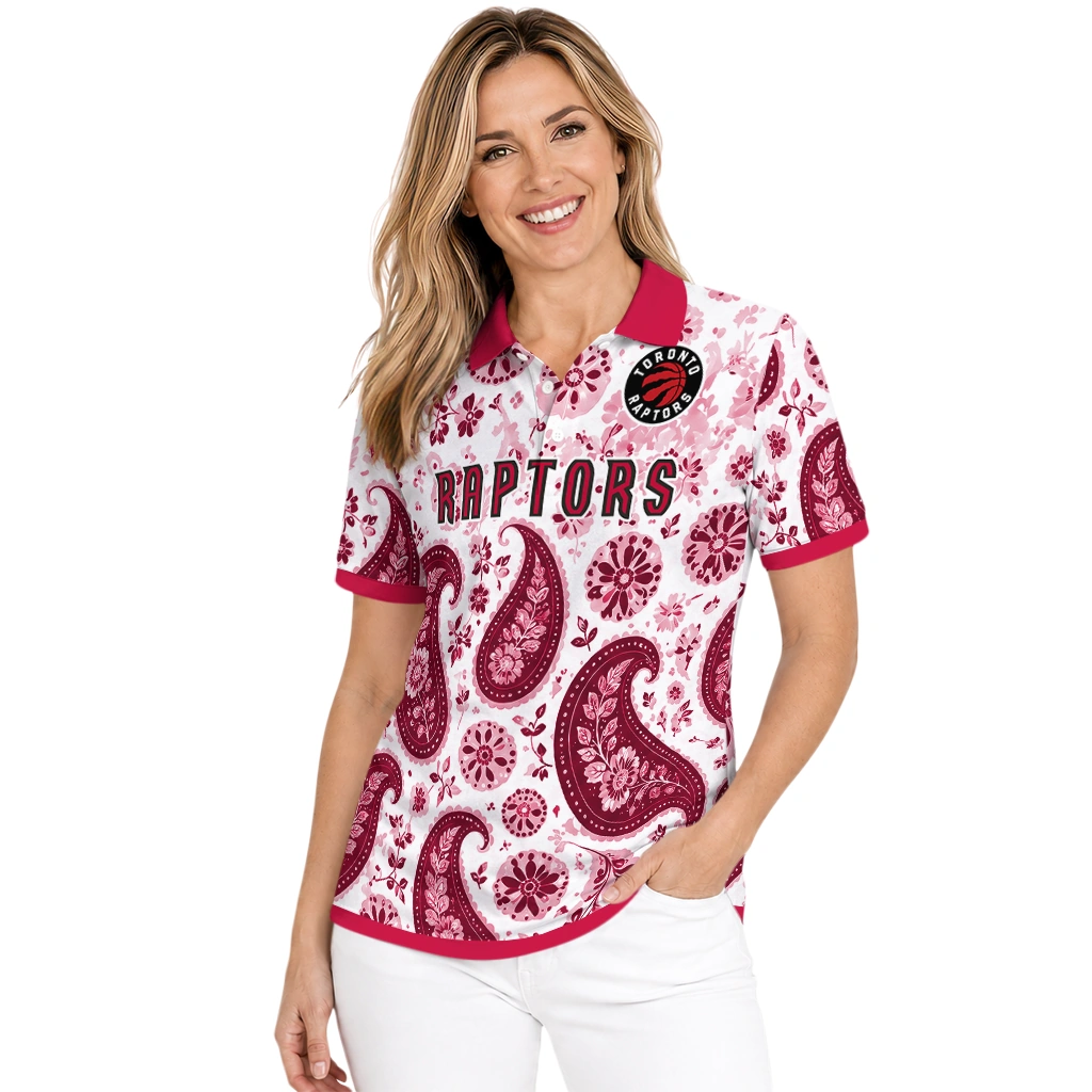 toronto-raptors-polo-shirt-personalized-paisley-florals-red-white-latest-model.webp