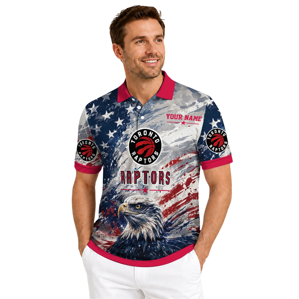 toronto-raptors-polo-shirt-personalized-star-brushstrokes-red-blue-high-quality.webp