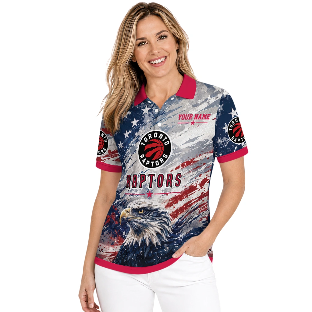 toronto-raptors-polo-shirt-personalized-star-brushstrokes-red-blue-latest-model.webp