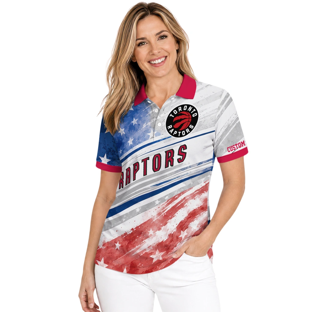 toronto-raptors-polo-shirt-personalized-star-stripes-red-blue-latest-model.webp