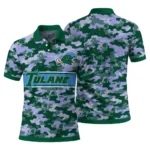 Tulane Green Wave Polo Shirt Custom Camo Band Green Best Selling