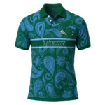 Tulane Green Wave Polo Shirt Custom Paisley Band Green Best Selling