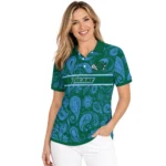 Tulane Green Wave Polo Shirt Custom Paisley Band Green Best Selling