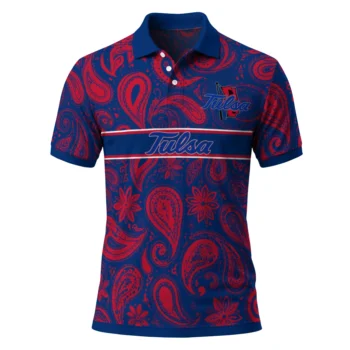 Tulsa Golden Hurricane Polo Shirt Personalized Paisley Band Blue Best Selling
