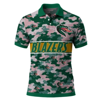 Uab Blazers Polo Shirt Customized Camo Band Green Best Selling