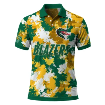 Uab Blazers Polo Shirt Customized Pixel Camo Green Best Selling